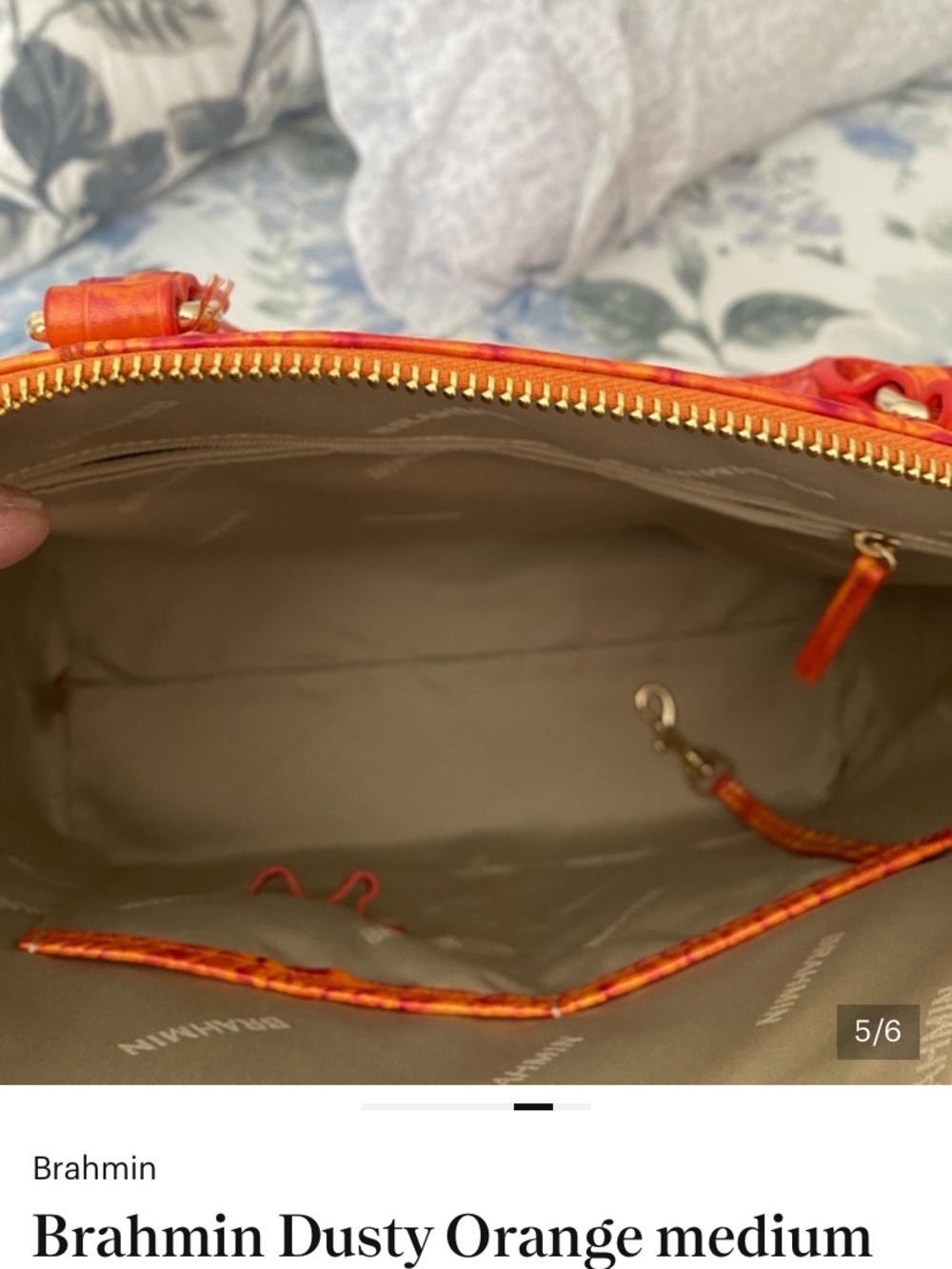 Brahmin med Duxbury with wallet. - Picture 5 of 6